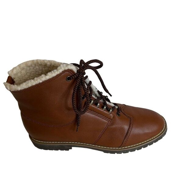 Ellemenno Ankle Boots Brown Sz. 8.5 New Y2K - Picture 5 of 9